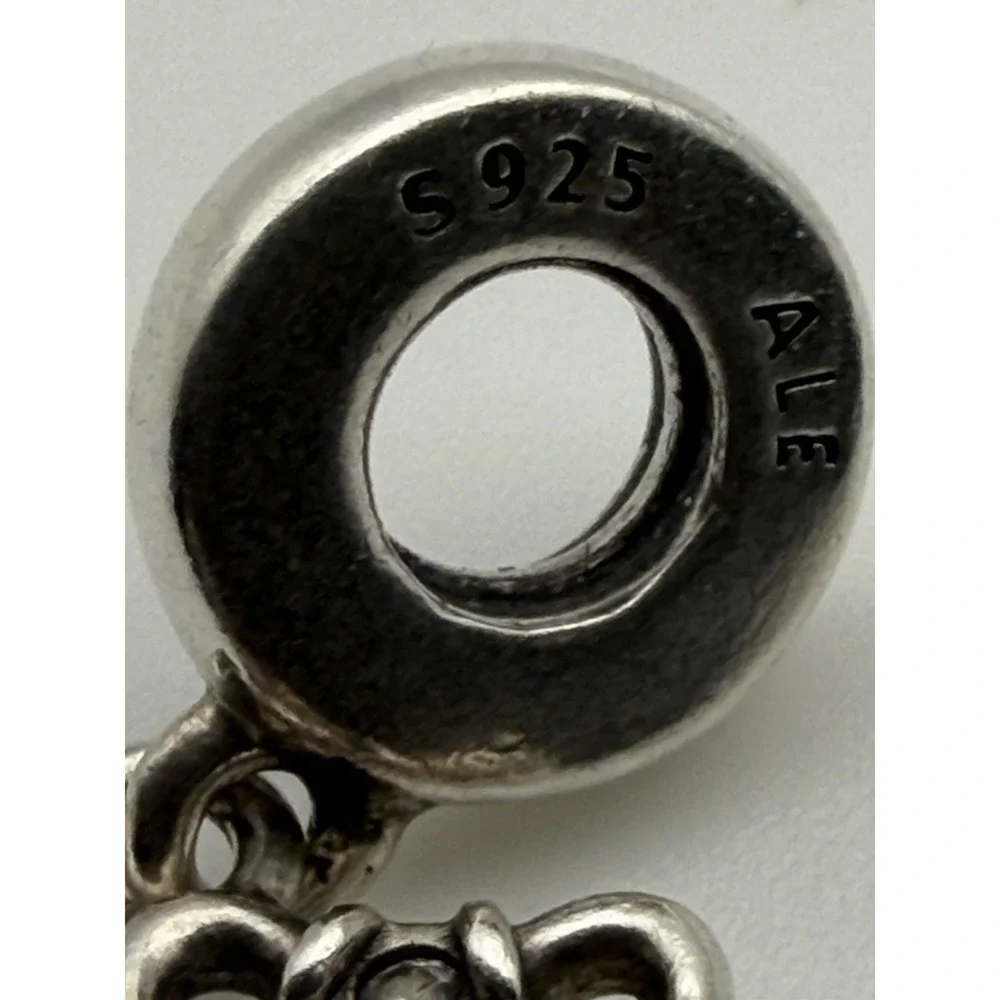AUTHENTIC PANDORA STETHOSCOPE HEART DANGLE CHARM #799072C01
